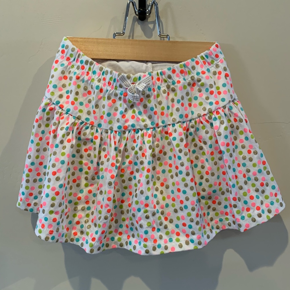 Polka dot mini with built in shorts NWOT